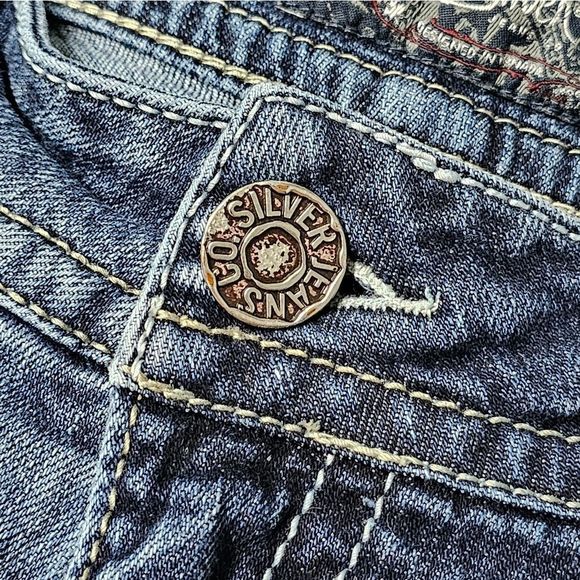 silver Suki 31x34 (tall) distressed bootcut jeans - Picture 4 of 10